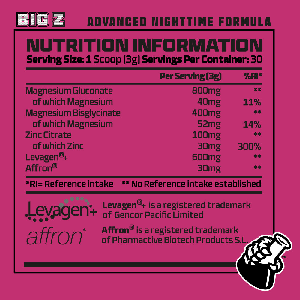 Beast Pharm BIG Z Powder Advanced Nighttime Formula