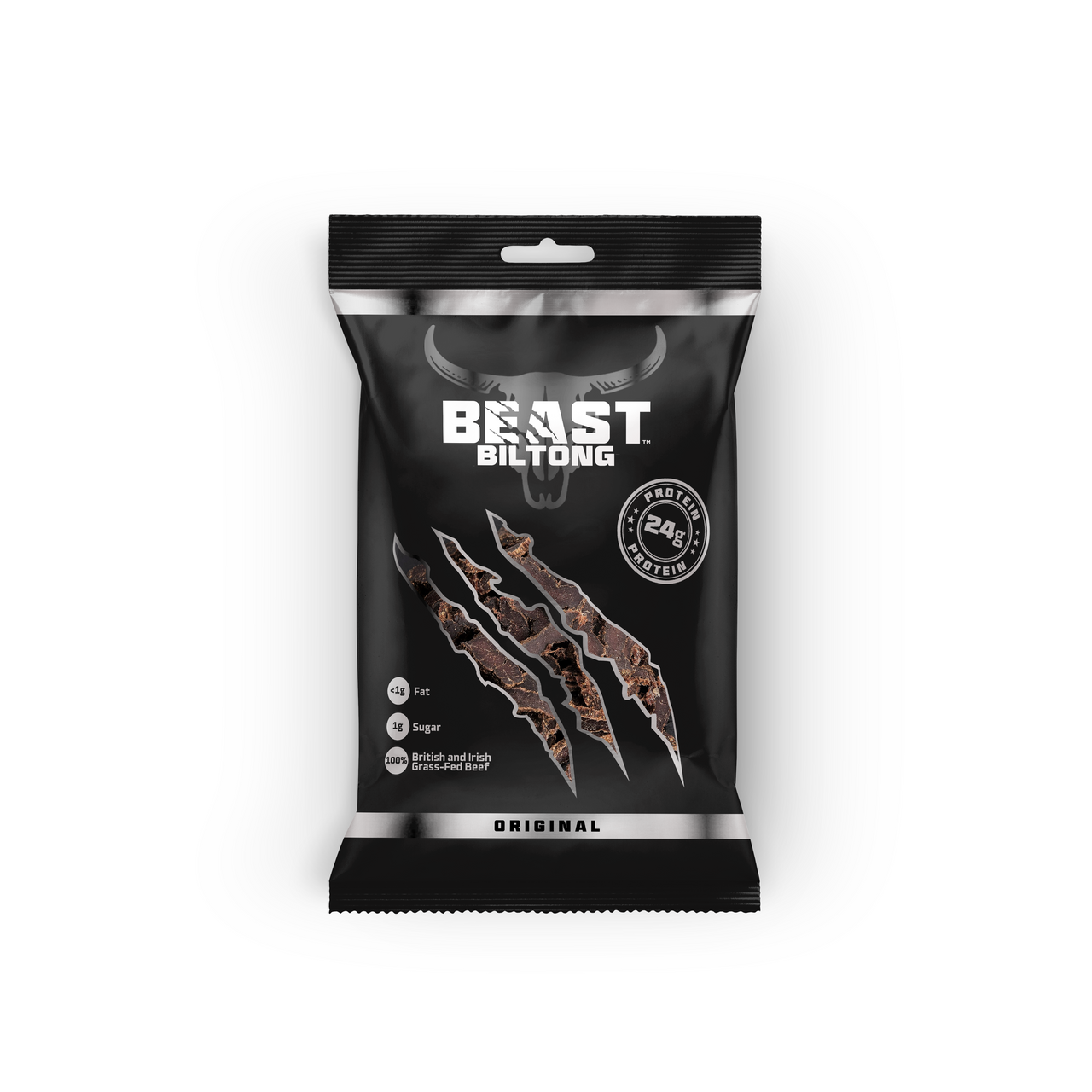 BEAST Biltong - 24g Protein Per bag! 100% Grass Fed Beef - 30 pack