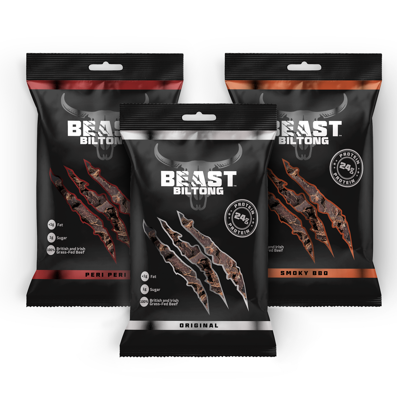 BEAST Biltong - 24g Protein Per bag! 100% Grass Fed Beef