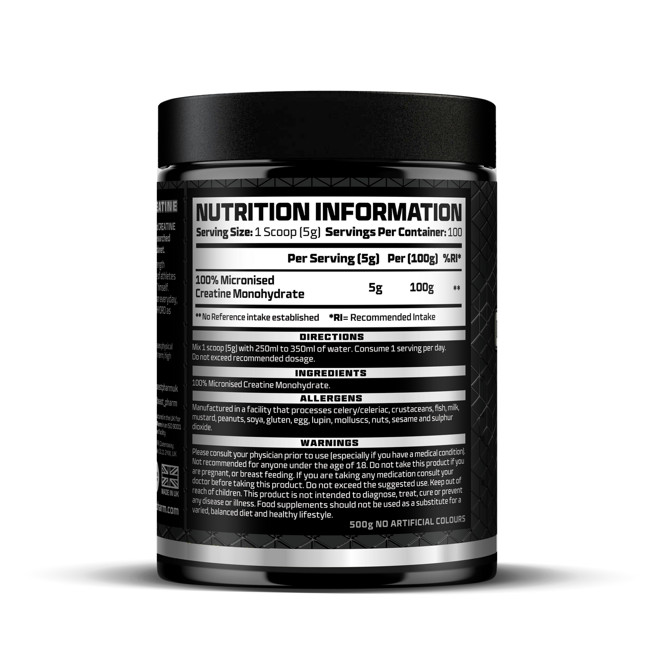 100% Pure Micronised Creatine Monohydrate